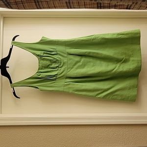 J Crew Sleeveless Dress in Lime Green Size 8